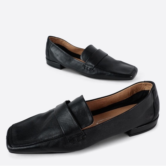 INTENTIONALLY BLANK x Anthropologie Pinky Loafer Ballet Flat Casual Black Sz. 7 - Picture 1 of 13